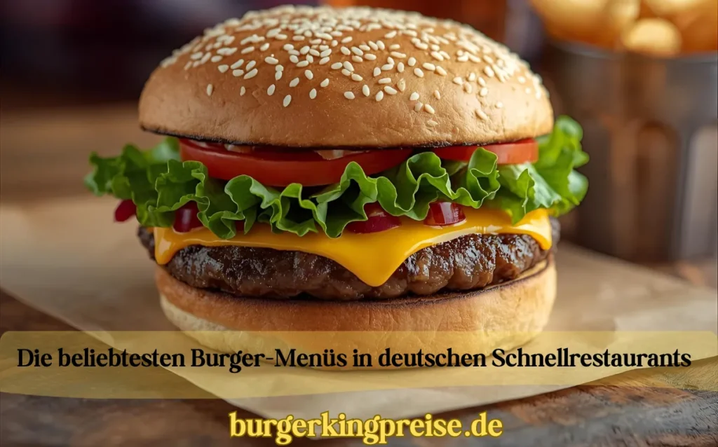 Die beliebtesten Burger-Menüs in deutschen Schnellrestaurants